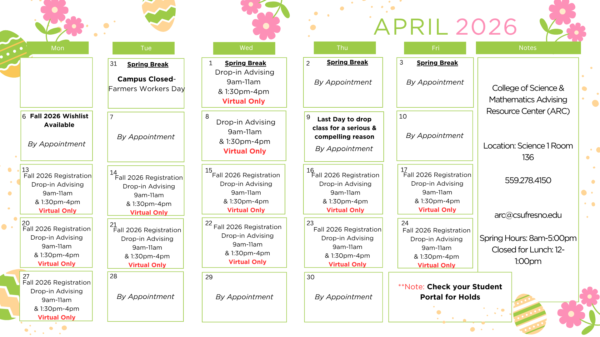 April 2026 Calendar Frame