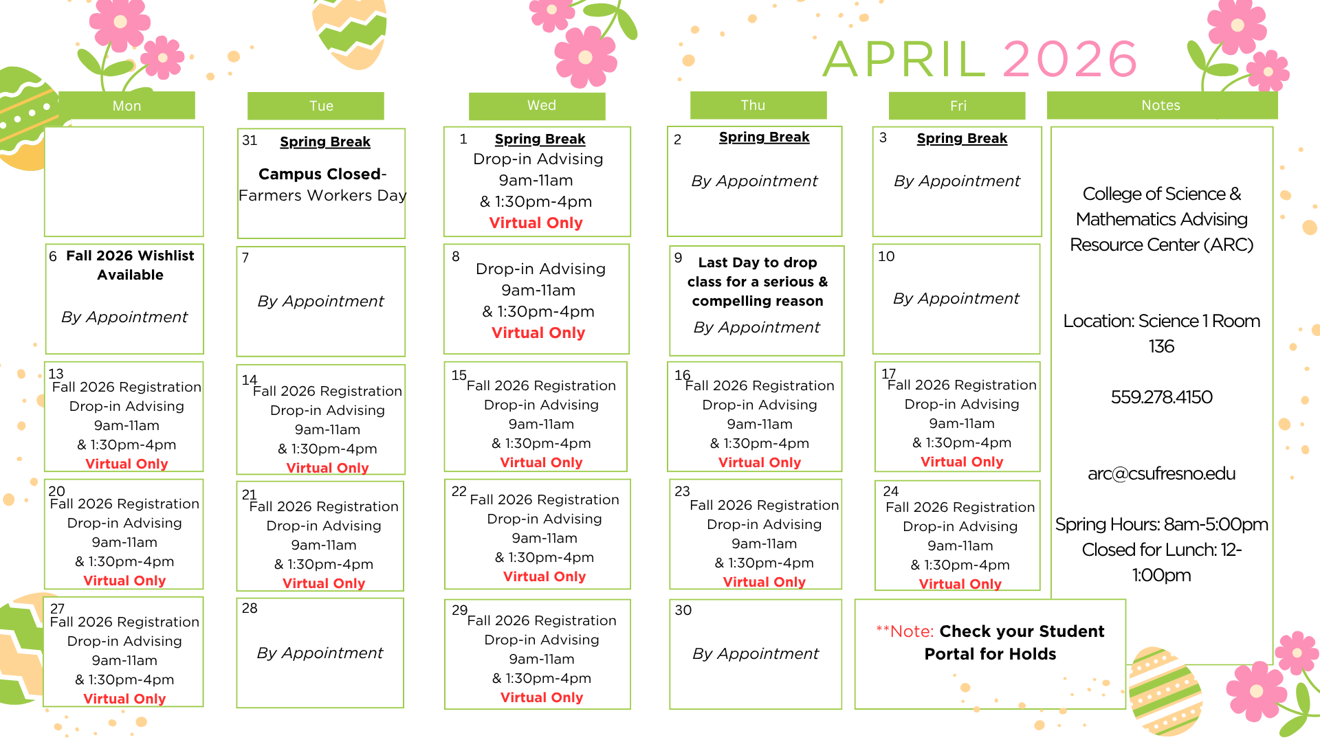 April 2026 Calendar Frame