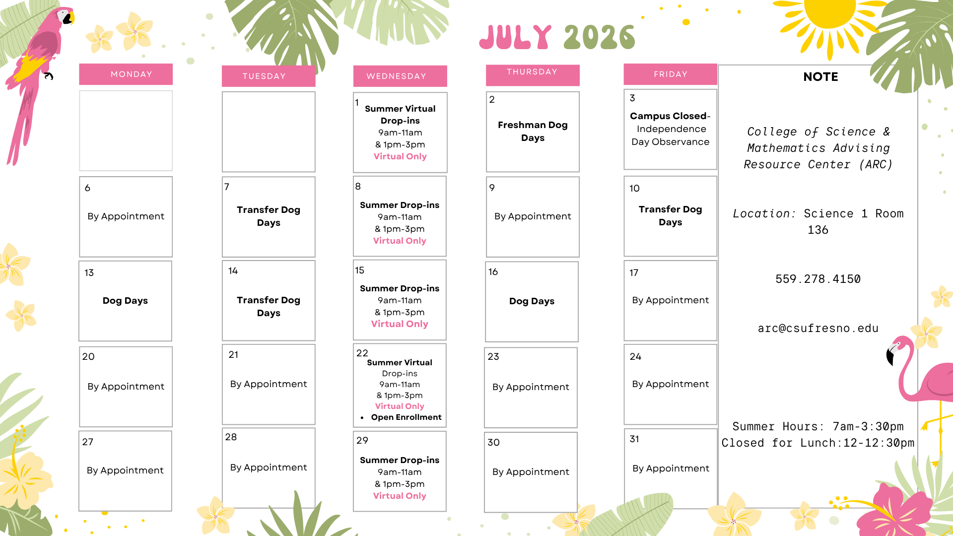 July 2026 Calendar July 2026 Calendar Frame