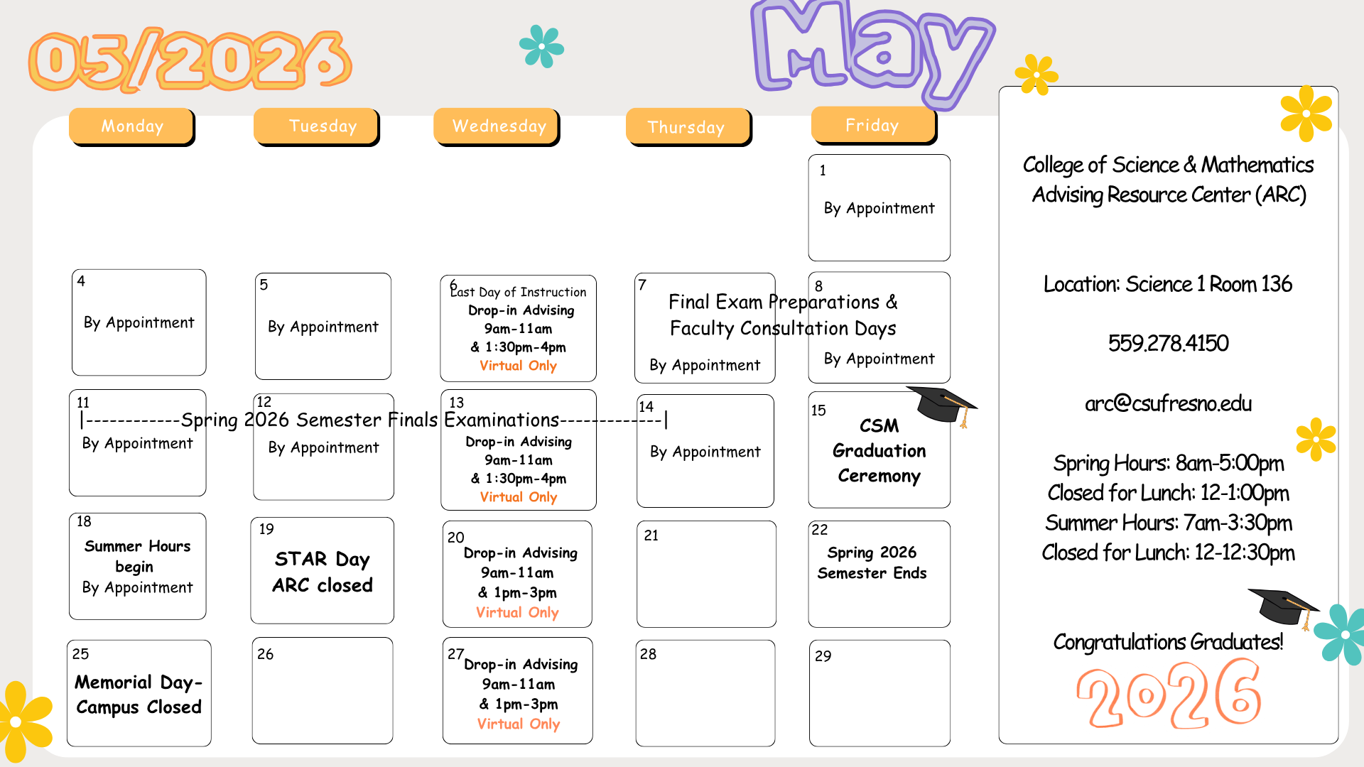 May 2026 Calendar Frame