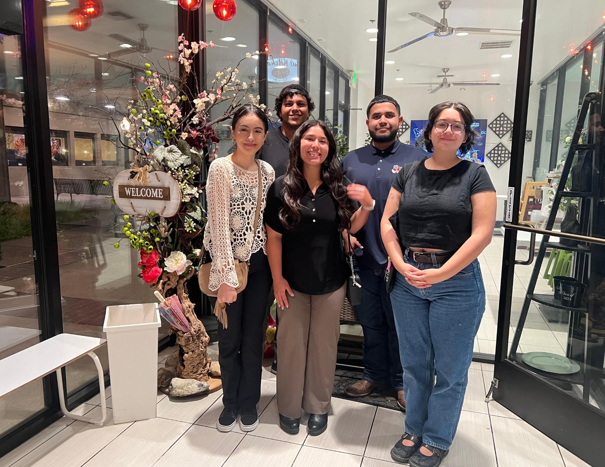 BITER Scholars at their monthly dinner meeting BITER Scholars at their monthly dinner meeting