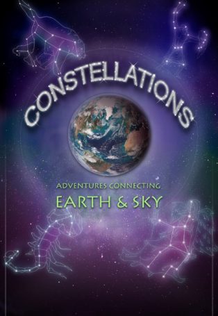 Constellations show poster with Earth and Star Patterns