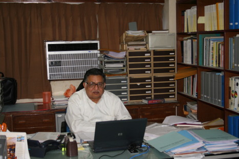 Yes, he does actually smile...