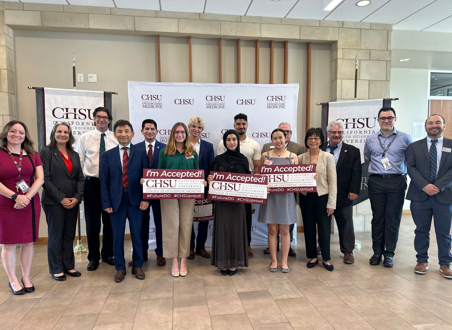 Image of Fresno State and CHSU students, staff, and leadership