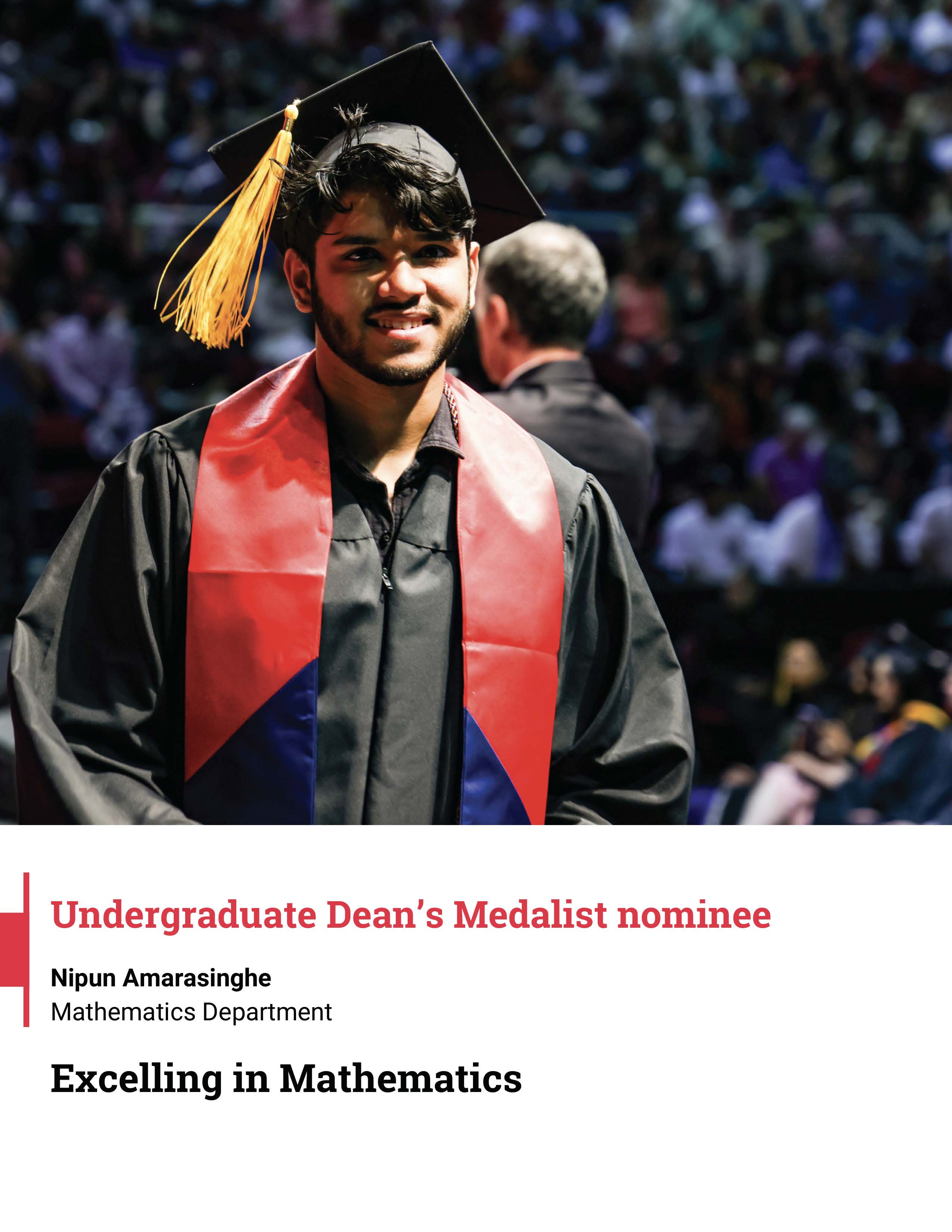 Undergraduate Dean's Medalist Nominee Nipun Amarasinghe