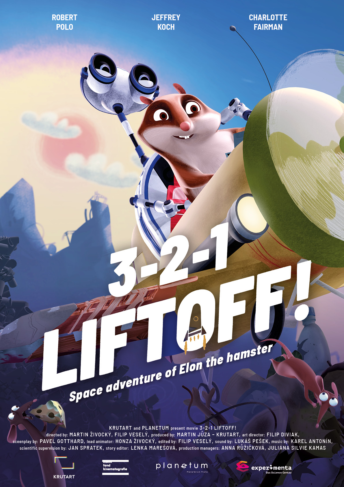 321 Liftoff! planetarium show poster